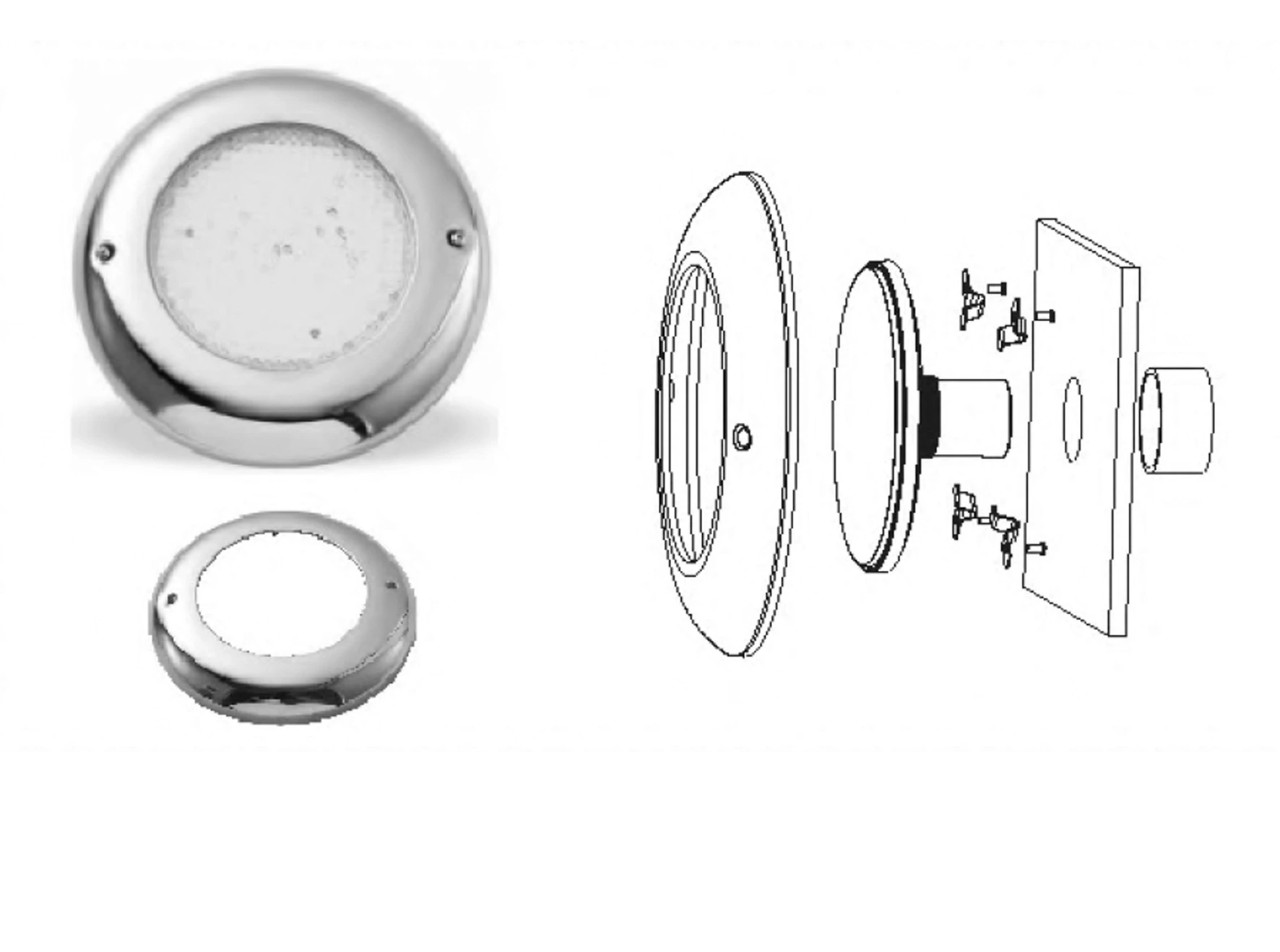 Zeus Light Fitting for Replacement